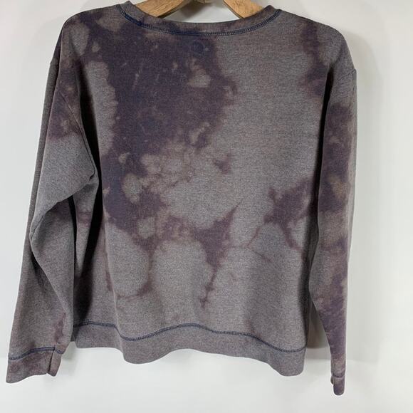 Bleach Dye Sweatshirt  Sz Large Purple Blue Sz Large - Picture 6 of 9